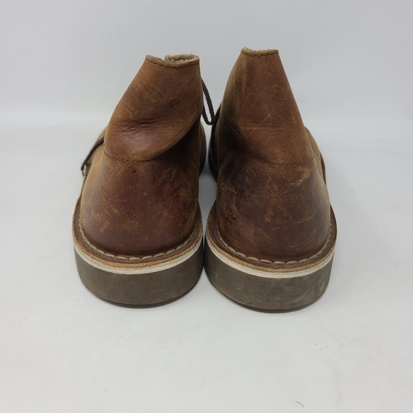 Clarks Bushacre Brown Leather Lace-up Ankle Chukka - Picture 4 of 6